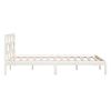 vidaXL Bedframe massief grenenhout wit 120x200 cm