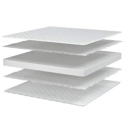 vidaXL Traagschuimmatras 90x190x17 cm wit