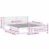 vidaXL Bedframe Wasbruin 200 x 210 cm Massief grenenhout