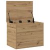 vidaXL Opslagdoos artisanaal eikenkleurig 60 x 42 x 46 cm Bewerkt hout