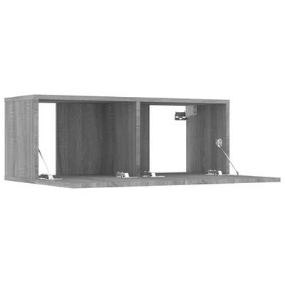 vidaXL 6-delige Tv-meubelset bewerkt hout grijs sonoma eikenkleurig