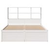 vidaXL Bedframe zonder matras massief grenenhout wit 120x190 cm