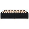 vidaXL Bedframe zonder matras stof zwart 180x200 cm