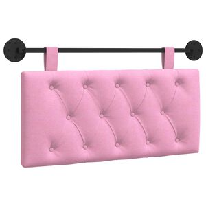 vidaXL Hangend Hoofdeinde Wandgemonteerd Roze 100 x 55 x 7 cm Stof