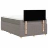 vidaXL Boxspring met matras stof taupe 120x190 cm