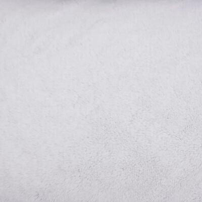 vidaXL Hondenmand linnen-look 85,5x70x23 cm fleece zwart en wit