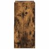 vidaXL Nachtkastje Gerookt eiken 30,5 x 27 x 59,5 cm Bewerkt hout