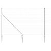 vidaXL Gecombineerd draadhek met spikes 25 x 1,5 m Zilverkleurig Mesh