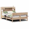vidaXL Bed met boekenkast zonder matras massief grenenhout 140x200 cm