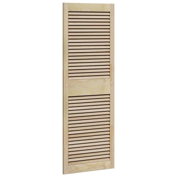 vidaXL Kastdeur 2 pcs Naturel 140.5 x 2 x 59.5 cm Massief grenenhout