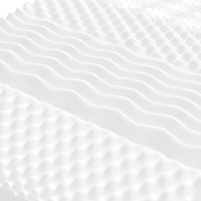 vidaXL Slaapbank met onderschuifbed en matrassen 100x200 cm stof crème