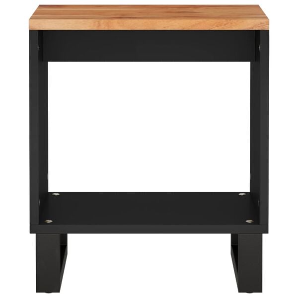 vidaXL Salontafel 40x31x46 cm massief acaciahout en bewerkt hout