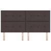 vidaXL Hoofdbord met hoofdeinde Donkerbruin 180 cm Stof
