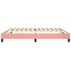 vidaXL Boxspring bed fluweel roze 200x200 cm