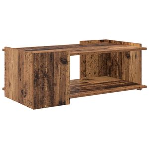 vidaXL Salontafel Oud hout 90 x 50 x 33 cm Bewerkt hout