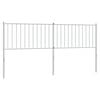 vidaXL Vervangend hoofdbord 180 cm metaal wit