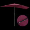 vidaXL Tuinparasol Bordeaux Rood 294 x 150 x 224 cm Polyester en staal