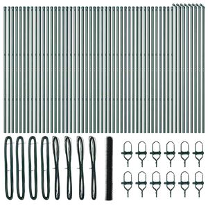 vidaXL Grond Fix Gelast Draadhek 100 x 1,6 m (B x H) PVC-Coated Staal
