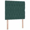 vidaXL Opslag bed met matras Donkergroen 100 x 200 cm Fluweel