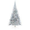 vidaXL Kunstmatig Voorverlicht Kerstboom met 300 LED Zilver 210 cm PET