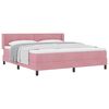 vidaXL Boxspringbed met hoofdeinde Roze 200 x 180 cm Fluweel