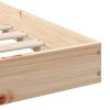 vidaXL Bedframe Bruin 200 x 220 cm Massief grenenhout