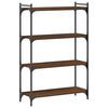 vidaXL Boekenkast 4-laags 80x30x120 cm bewerkt hout bruin eikenkleur