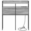 vidaXL Opslag hoofdbord met plank Grijs sonoma 90 cm Bewerkt hout