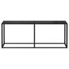 vidaXL Wandtafel 200x35x75,5 cm gehard glas zwart