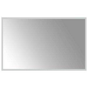 vidaXL LED Badkamer Spiegel Transparant 80 x 50 cm gehard glas