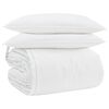 vidaXL Dekbed Set met kussen 3 st Wit Donsveertjes