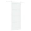 vidaXL Schuifdeur 93 x 232 cm Bewerkt hout Wit