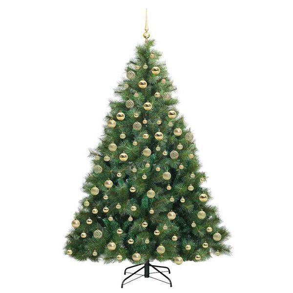 vidaXL Kunstkerstboom met 300 LED met standaard Groen 180 cm PE en PVC