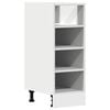 vidaXL Onderkast Riga 30x44,5x81,5 cm bewerkt hout wit