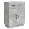 vidaXL Dressoir met lade Betongrijs 66 x 34,5 x 87 cm Bewerkt hout