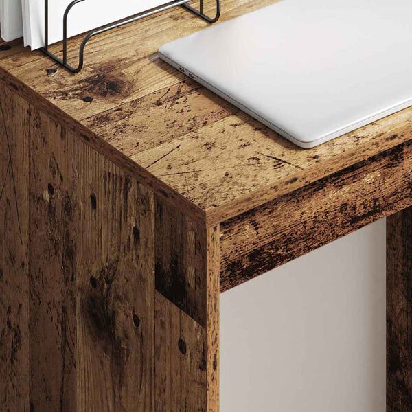 vidaXL Bureau Oud hout 60 x 40 x 76 cm Bewerkt hout