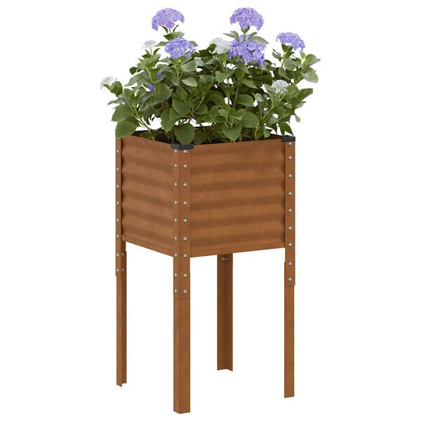 vidaXL Plantenbak 45x45x88 cm weerbestendig staal