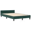 vidaXL Boxspringbed met hoofdeinde Donkergroen 120 x 200 cm Fluweel