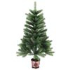 vidaXL Kerstboom met 150 LED met standaard Groen 90 cm PE