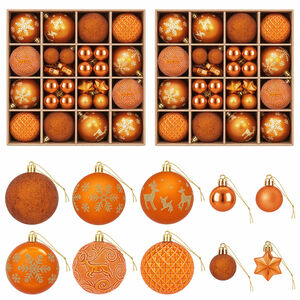 vidaXL Kerstballen set 88 st Brons &Oslash; 6 cm Kunststof