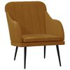 vidaXL Fauteuil 63x76x80 cm fluweel bruin