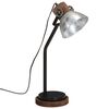 vidaXL Bureaulamp 25 W E27 18x18x60 cm vintage zilverkleurig
