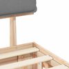 vidaXL Bedframe met Gevoerd Hoofdgedeelte Lichtgrijs 160 x 200 cm