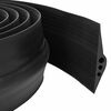vidaXL Drempelprofiel voor garagedeur 112 x 20 mm 3 m EPDM-rubber