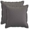vidaXL Kussensloop 2 st HOUTEN Lichtgrijs 50 x 50 cm Faux Linnen