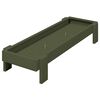 vidaXL Kippen voederbak Olijf Groen 80 x 28 x 13.5 cm