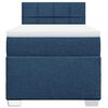 vidaXL Boxspring met matras stof blauw 90x190 cm