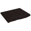vidaXL Wastafelblad 60x60x(2-4) cm behandeld massief hout donkerbruin