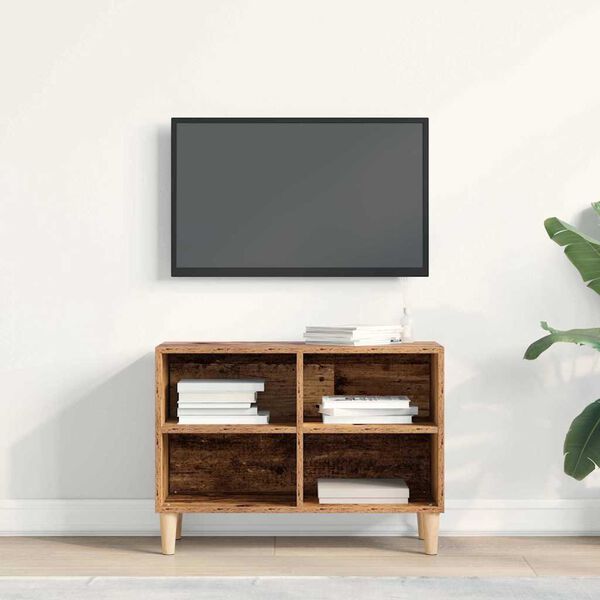 vidaXL TV-kast Oud hout 69,5 x 30 x 50 cm Bewerkt hout