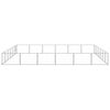 vidaXL Hondenkennel 36 m² staal zilverkleurig